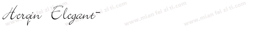 Herqin Elegant字体转换